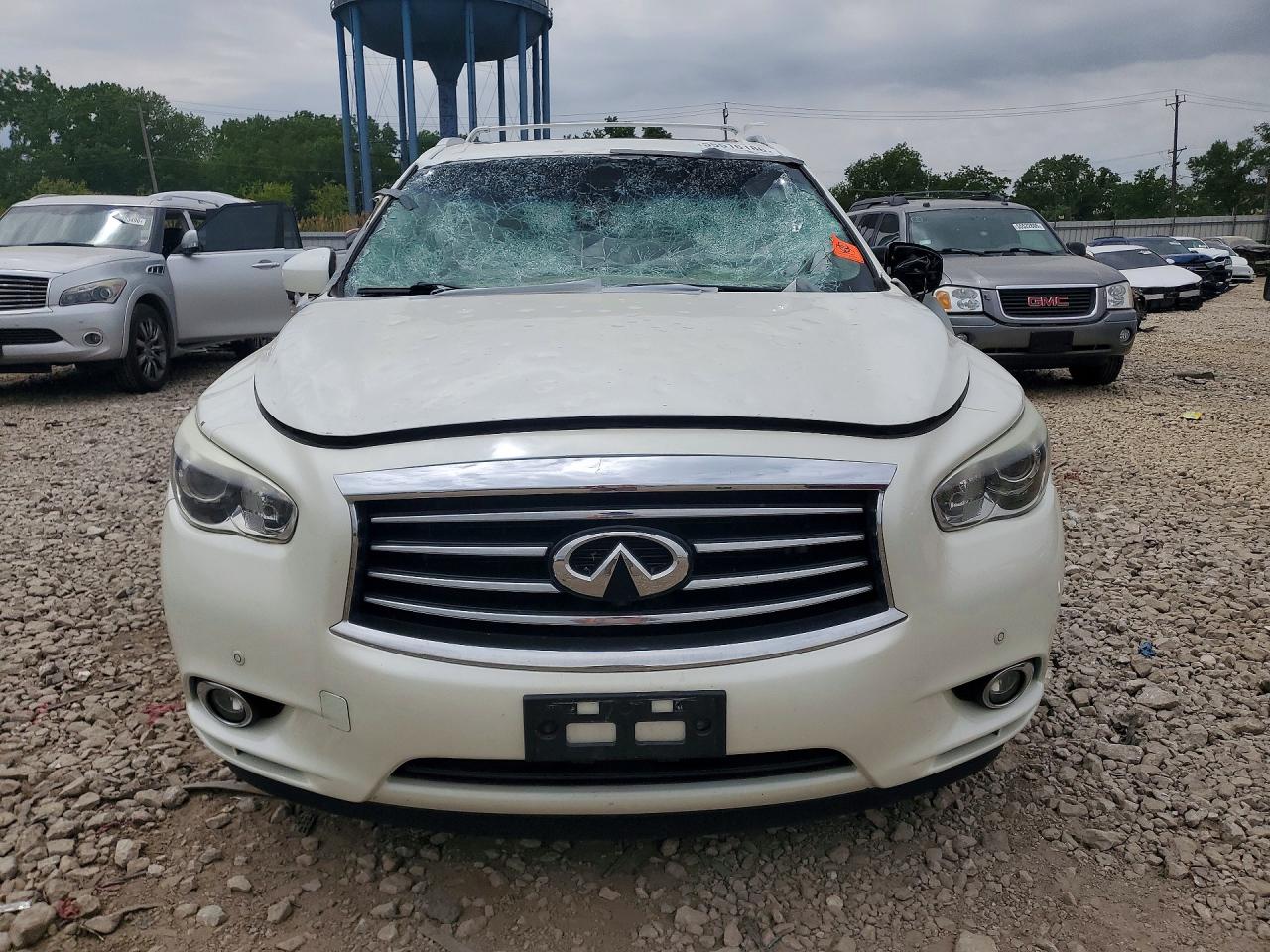 2015 Infiniti Qx60 Base White vin: 5N1AL0MM6FC513099