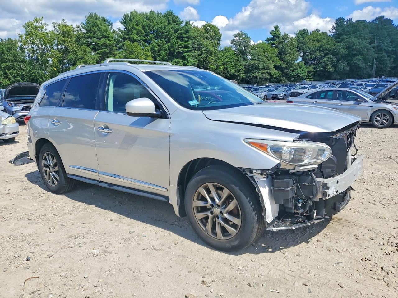 2015 Infiniti Qx60 Base Silver vin: 5N1AL0MM6FC516293