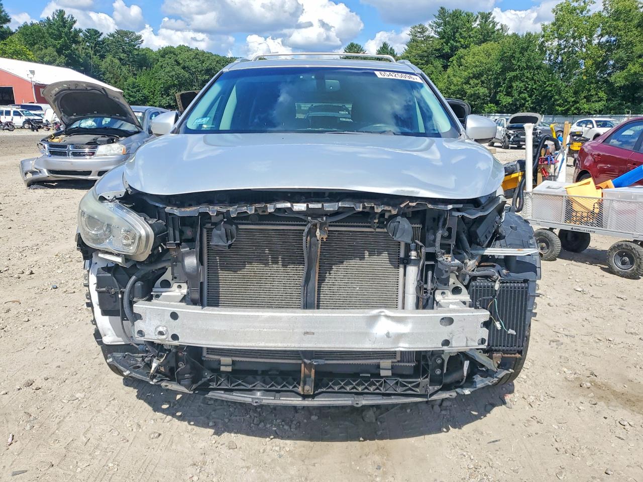 2015 Infiniti Qx60 Base Silver vin: 5N1AL0MM6FC516293