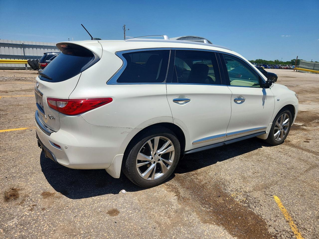 2015 Infiniti Qx60 Base White vin: 5N1AL0MM6FC516813