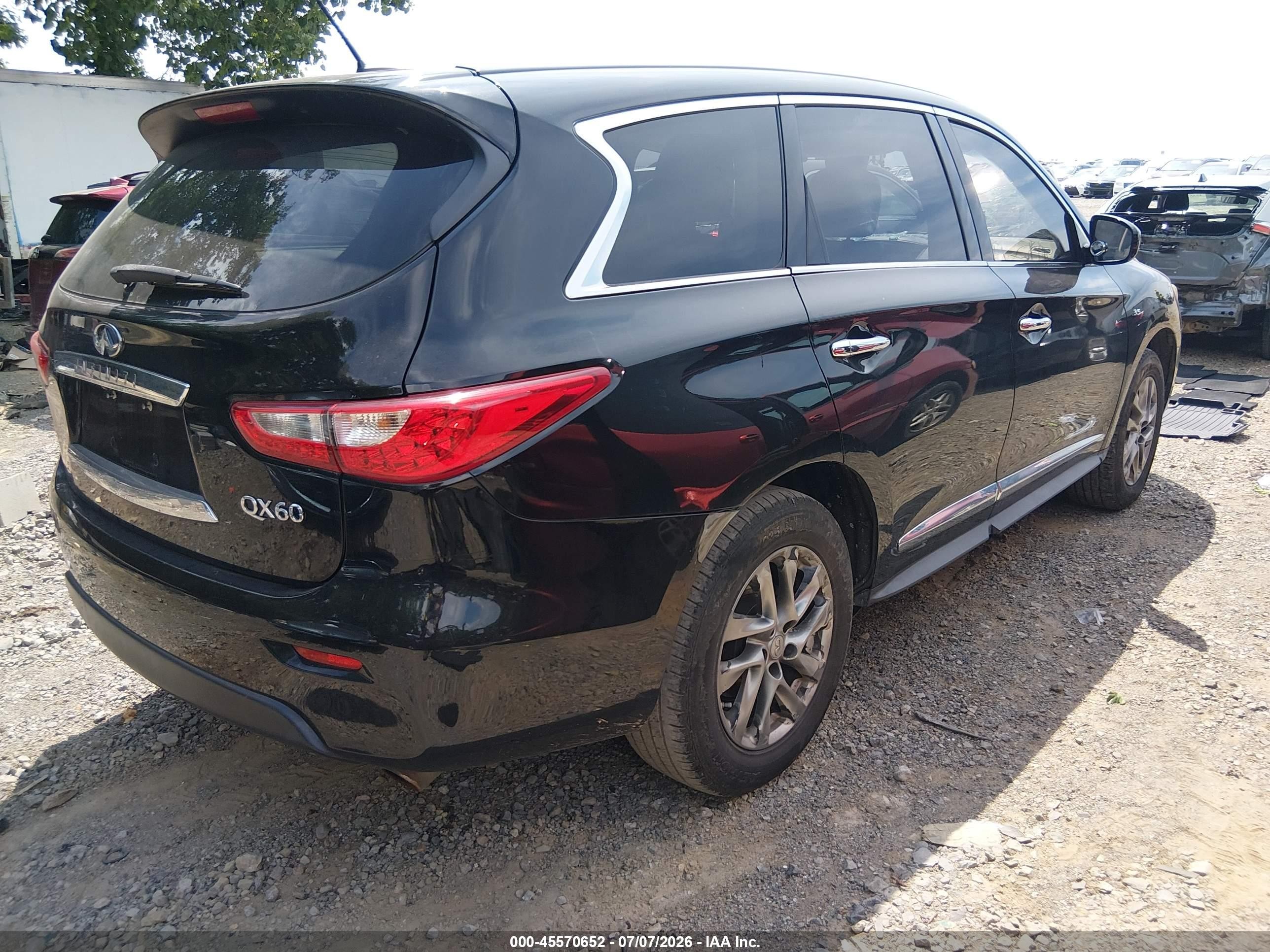 2015 Infiniti Qx60   Black vin: 5N1AL0MM6FC518545