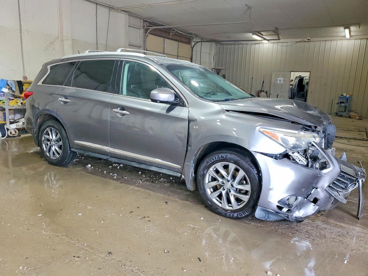 2015 Infiniti Qx60 Base Gray vin: 5N1AL0MM6FC527276