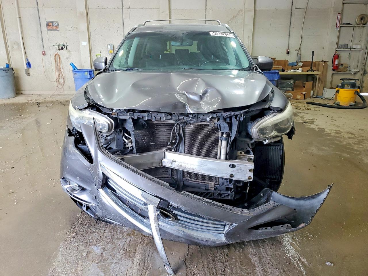 2015 Infiniti Qx60 Base Gray vin: 5N1AL0MM6FC527276