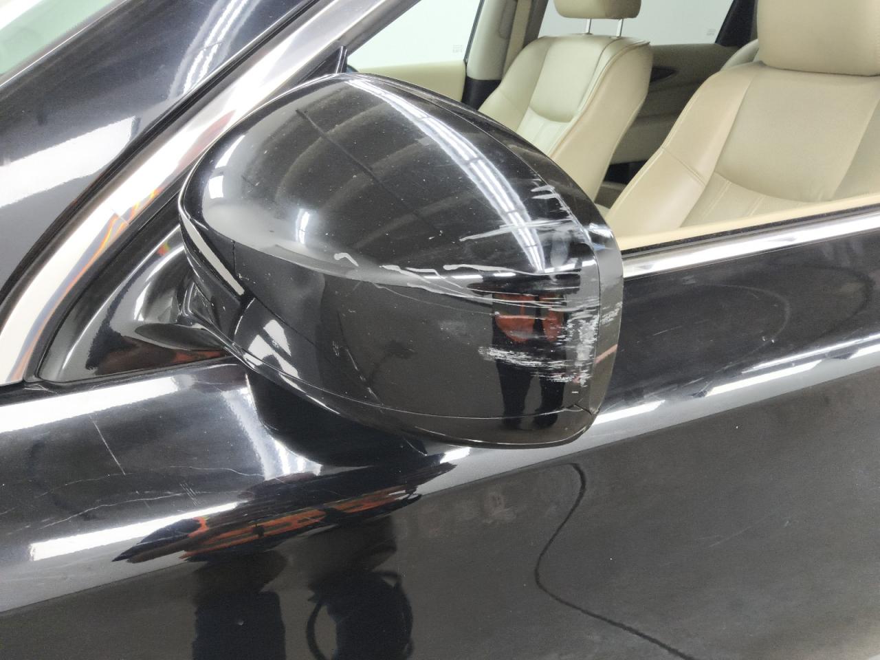 2015 Infiniti Qx60 Base Black vin: 5N1AL0MM6FC539508 Damage: Lf Mirror Cover, Heavy Scratch, 5 To 6 Inches