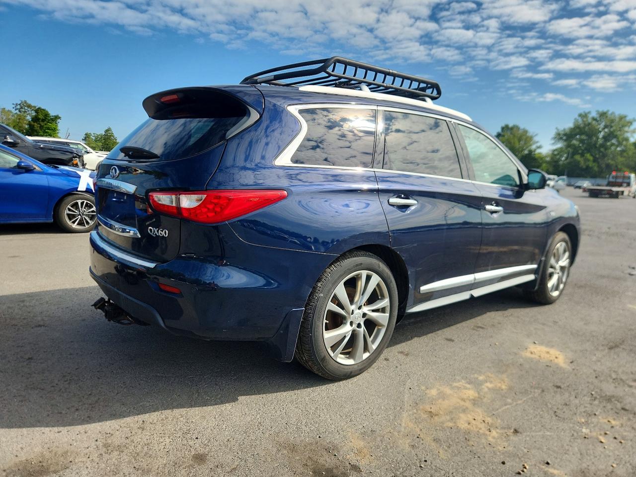 2015 Infiniti Qx60 Base Blue vin: 5N1AL0MM6FC544143