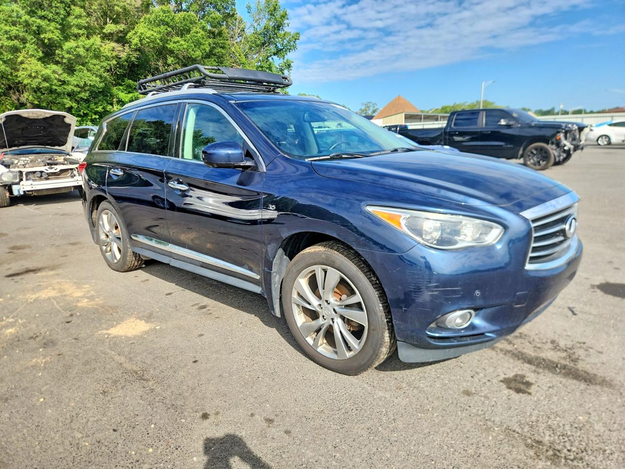 2015 Infiniti Qx60 Base Blue vin: 5N1AL0MM6FC544143
