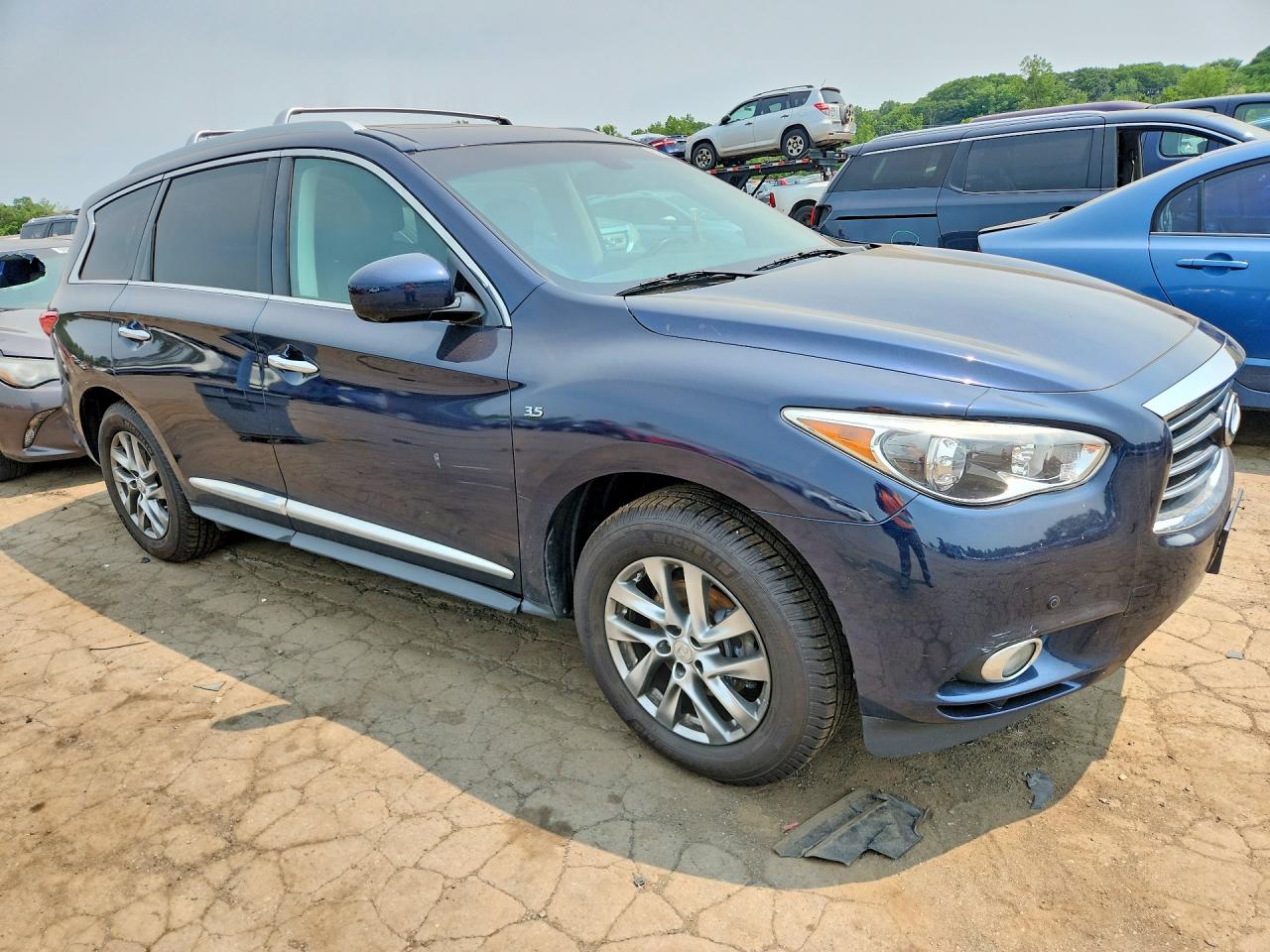 2015 Infiniti Qx60 Base Blue vin: 5N1AL0MM6FC547964