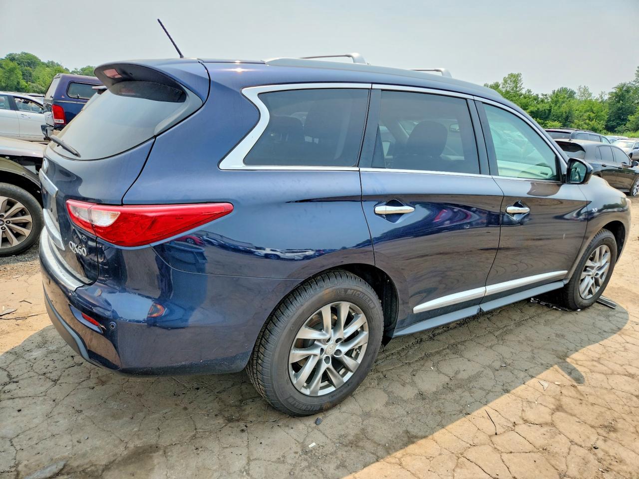 2015 Infiniti Qx60 Base Blue vin: 5N1AL0MM6FC547964