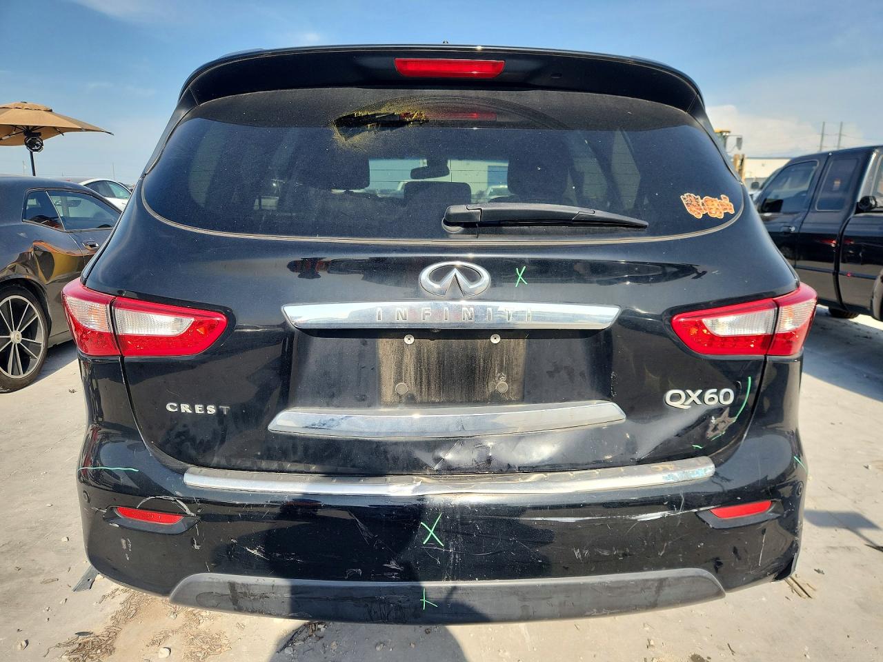 2015 Infiniti Qx60 Base Черный vin: 5N1AL0MM6FC550380
