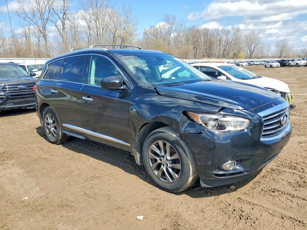 2015 Infiniti Qx60 Base Black vin: 5N1AL0MM6FC555739