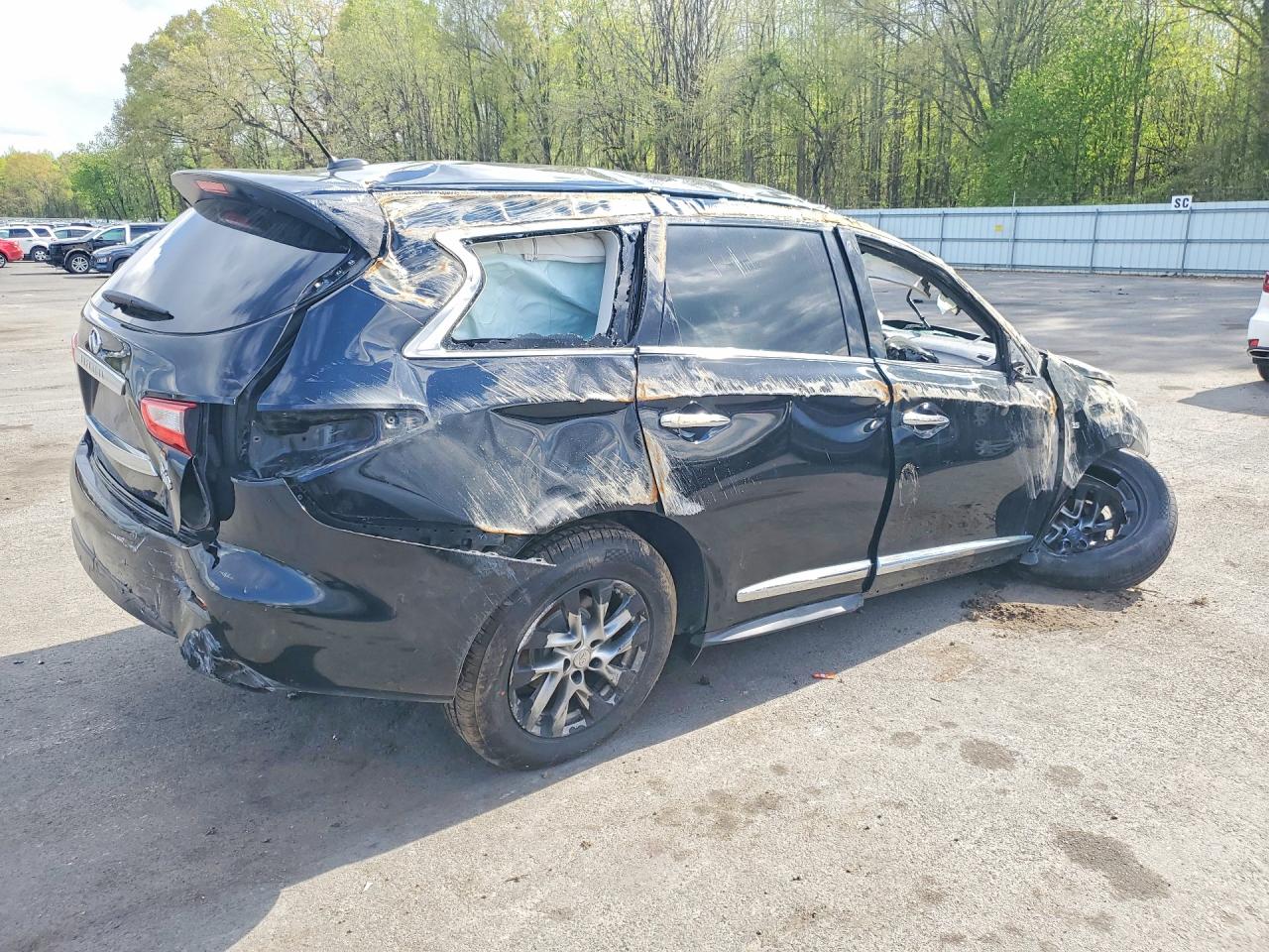 2015 Infiniti Qx60 Base Black vin: 5N1AL0MM6FC556664