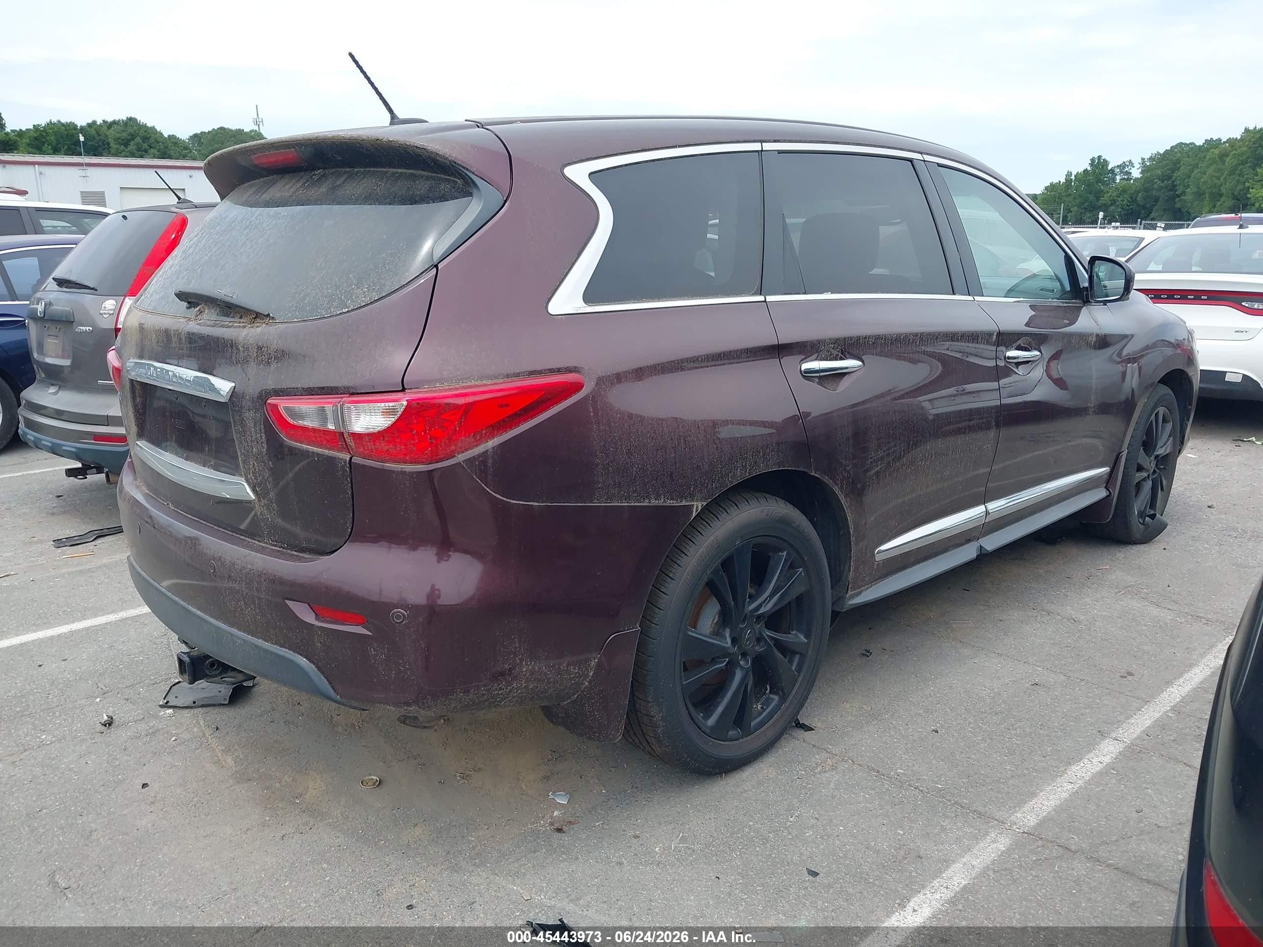 2013 Infiniti Jx35   Темно-бордовый vin: 5N1AL0MM7DC304130