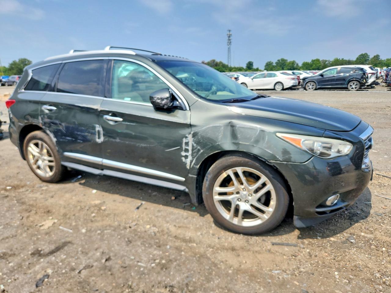 2013 Infiniti Jx35 Base Gray vin: 5N1AL0MM7DC305259