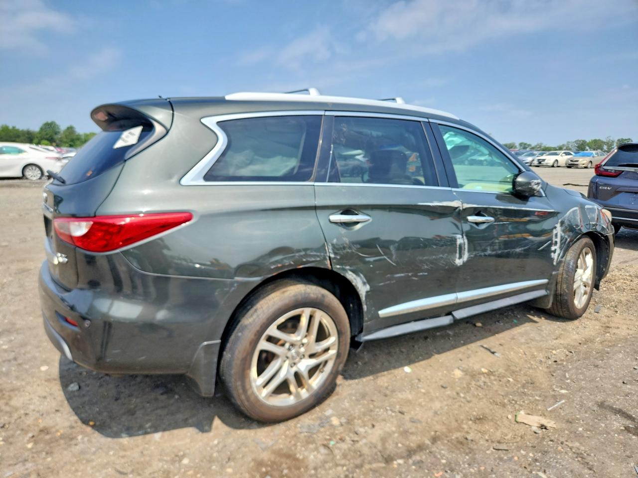 2013 Infiniti Jx35 Base Gray vin: 5N1AL0MM7DC305259