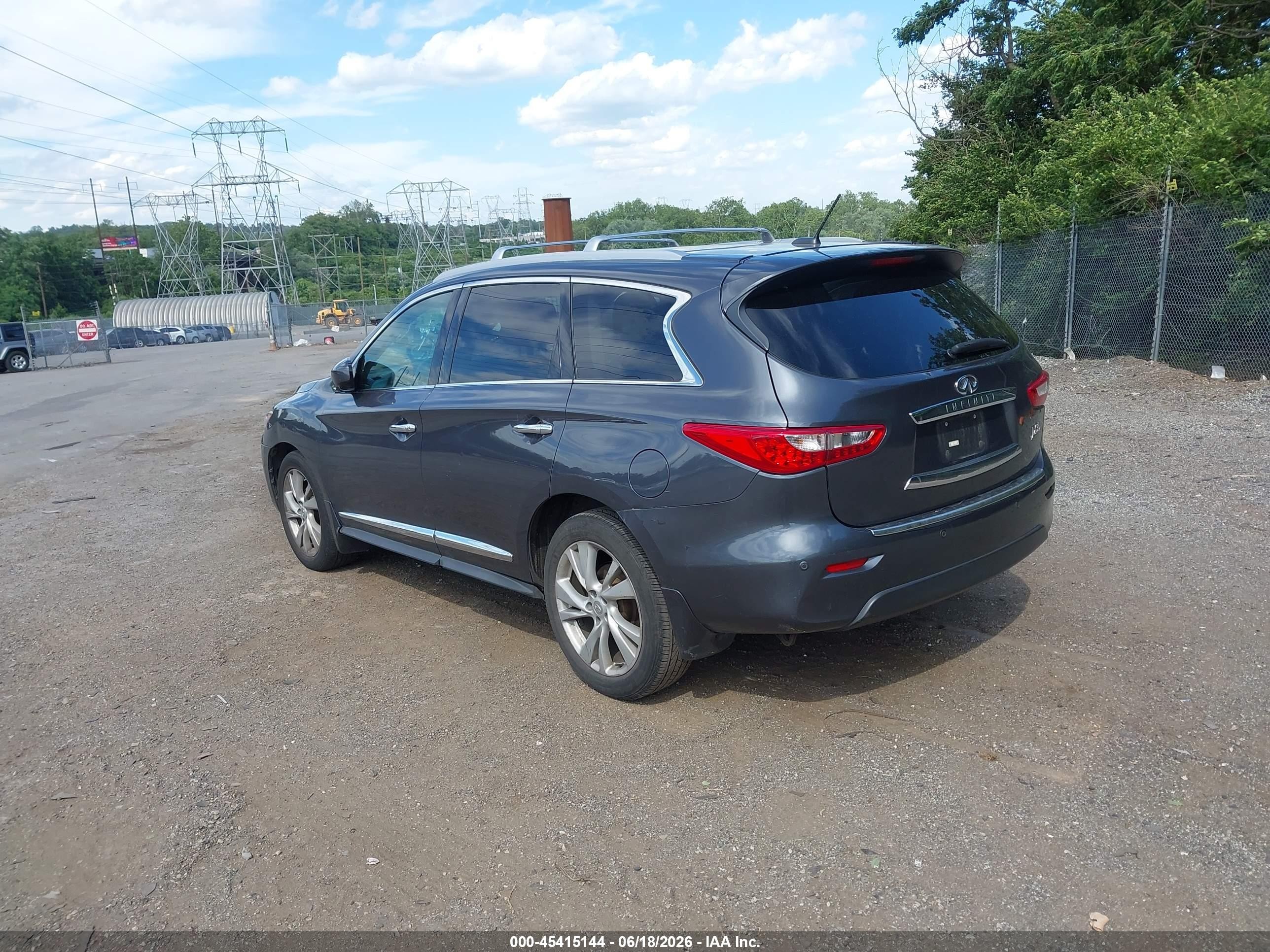 2013 Infiniti Jx35   Gray vin: 5N1AL0MM7DC305696