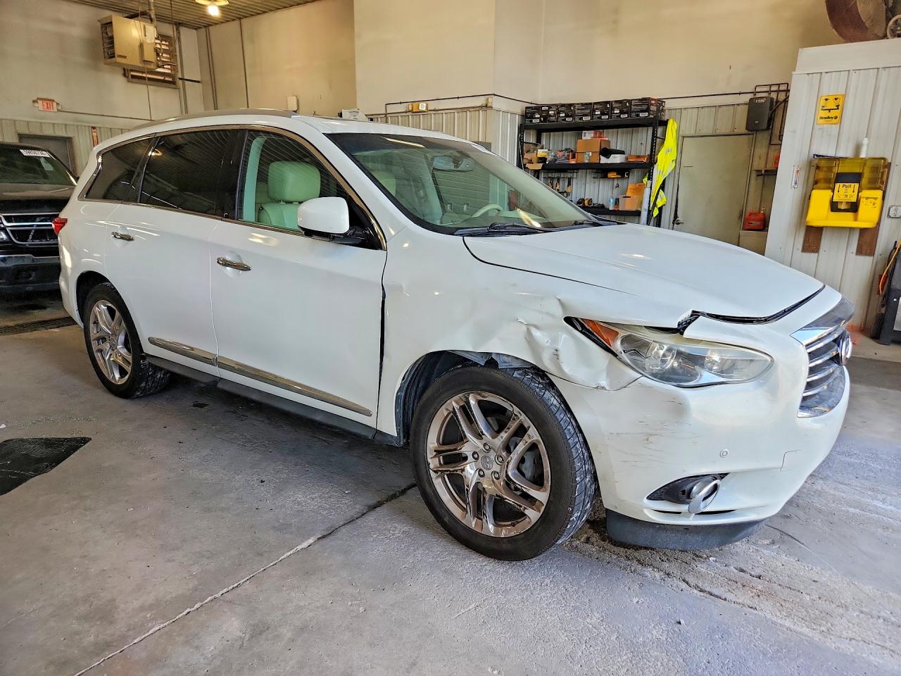 2013 Infiniti Jx35 Base White vin: 5N1AL0MM7DC322630