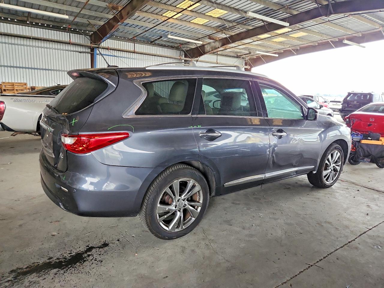 2013 Infiniti Jx35 Base Gray vin: 5N1AL0MM7DC336415