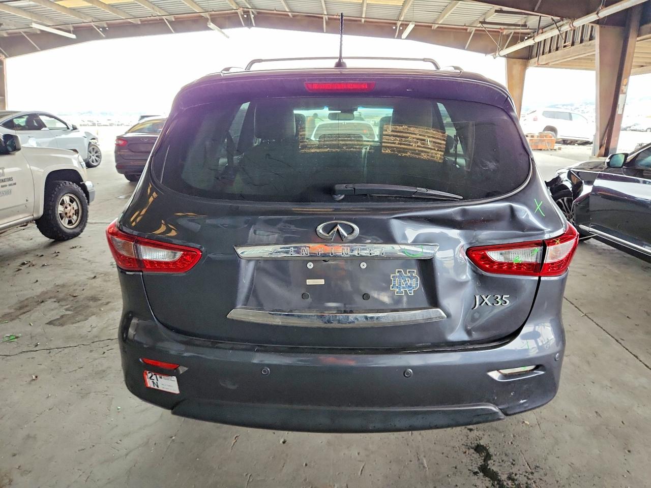 2013 Infiniti Jx35 Base Gray vin: 5N1AL0MM7DC336415