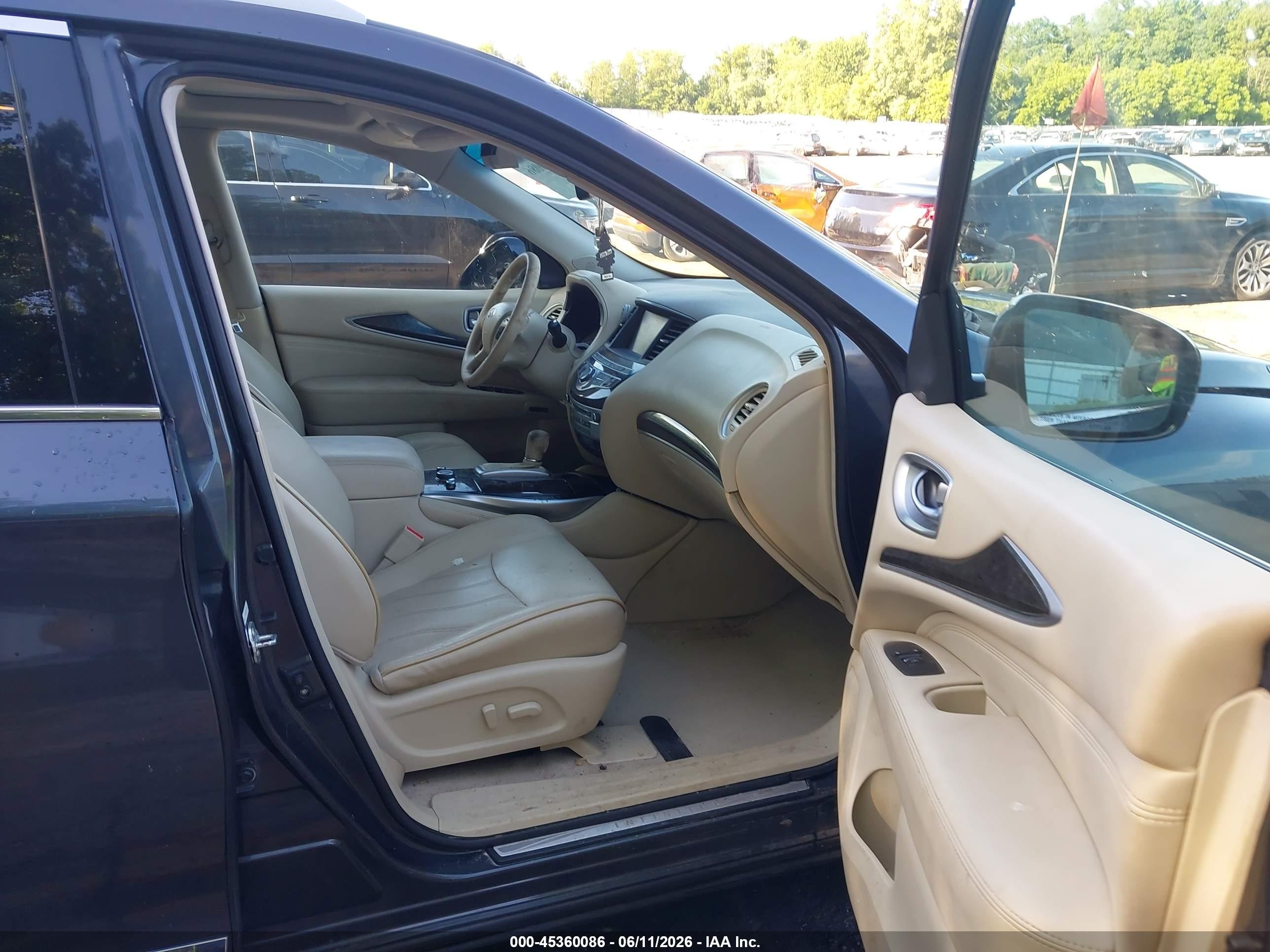2013 Infiniti Jx35   Gray vin: 5N1AL0MM7DC342196