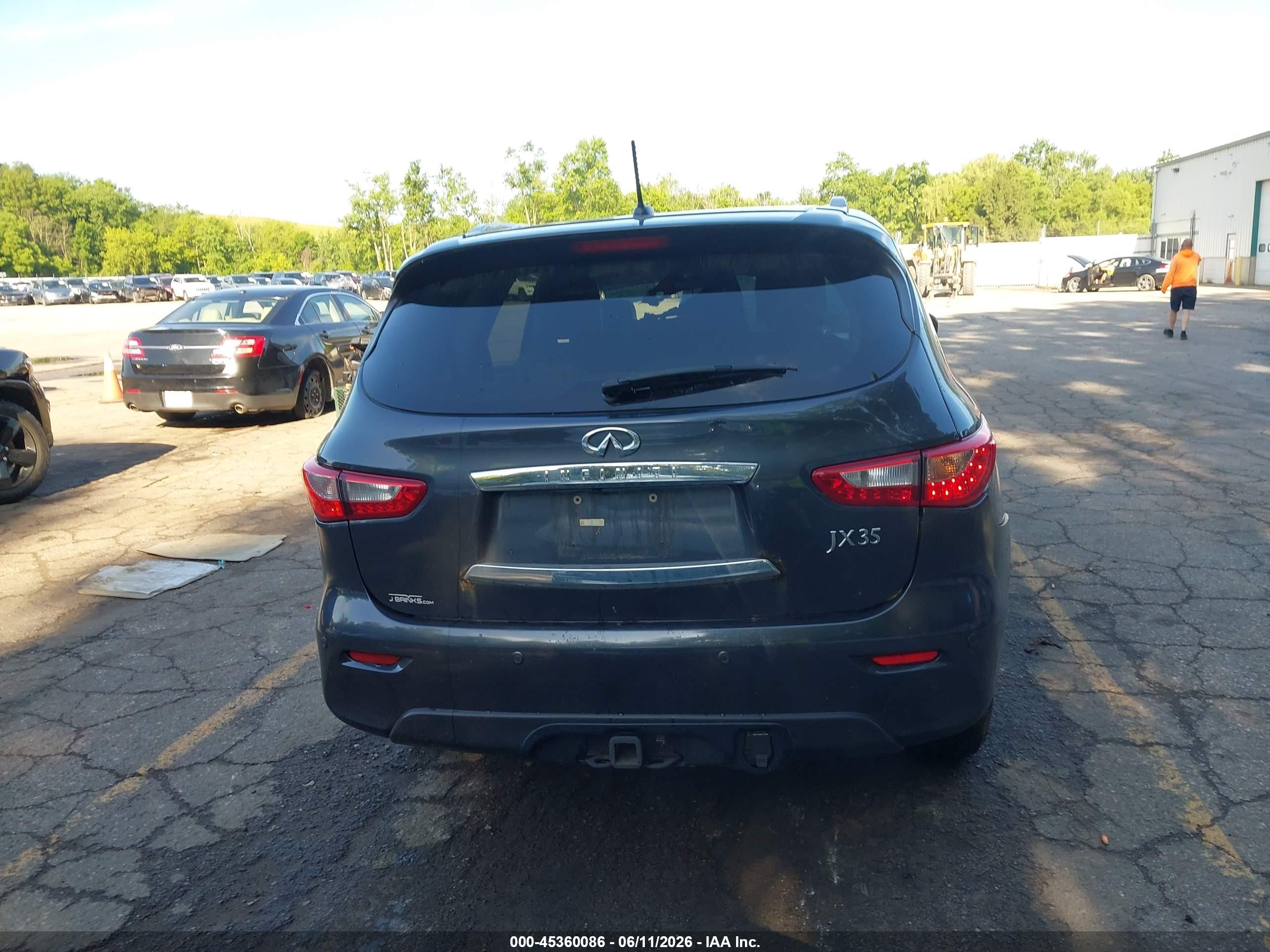 2013 Infiniti Jx35   Gray vin: 5N1AL0MM7DC342196