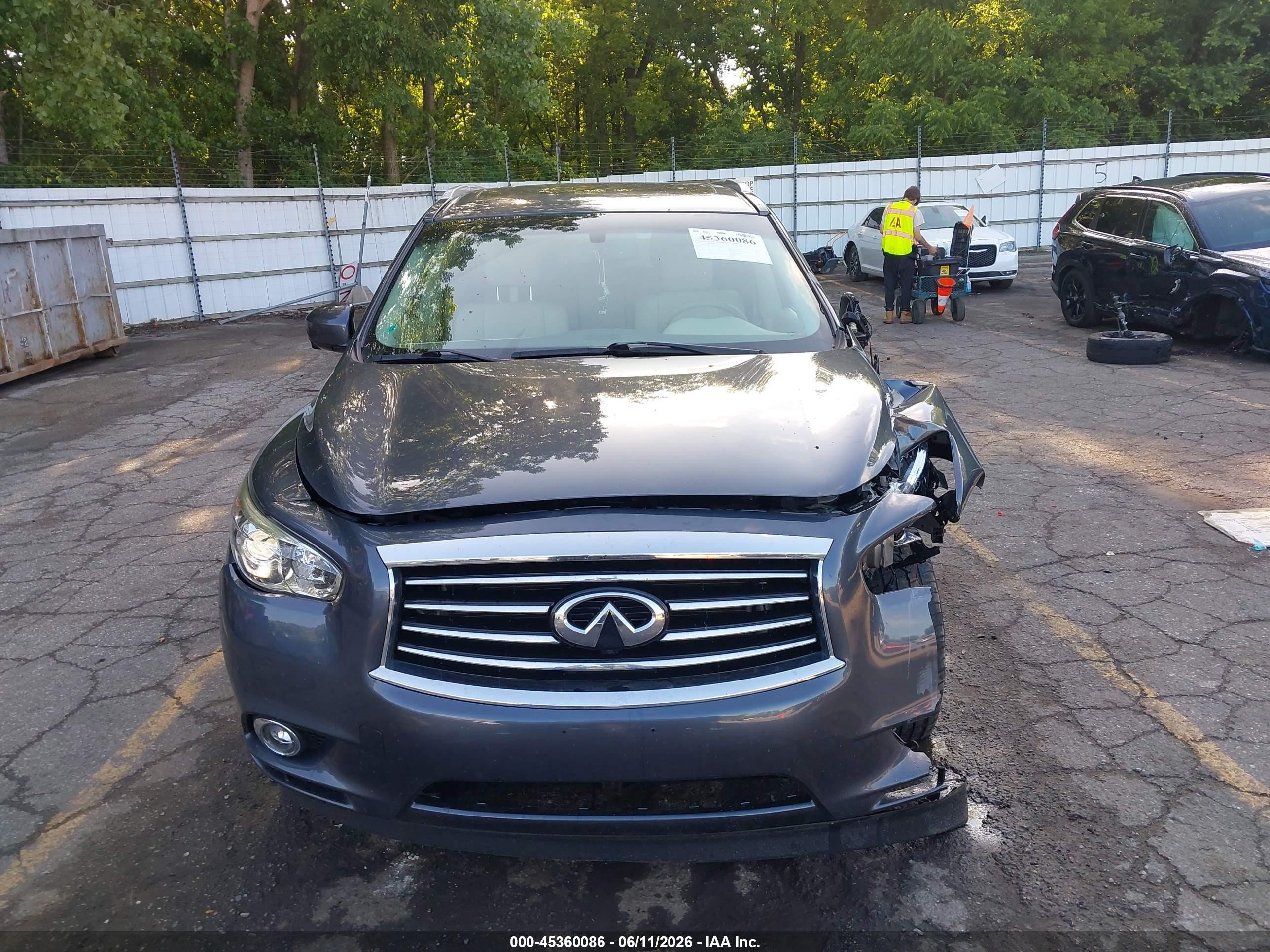 2013 Infiniti Jx35   Gray vin: 5N1AL0MM7DC342196