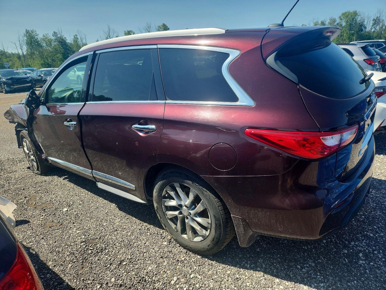 2013 Infiniti Jx35 Base Maroon vin: 5N1AL0MM7DC345129