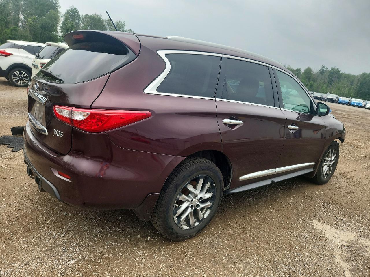 2013 Infiniti Jx35 Base Maroon vin: 5N1AL0MM7DC345129