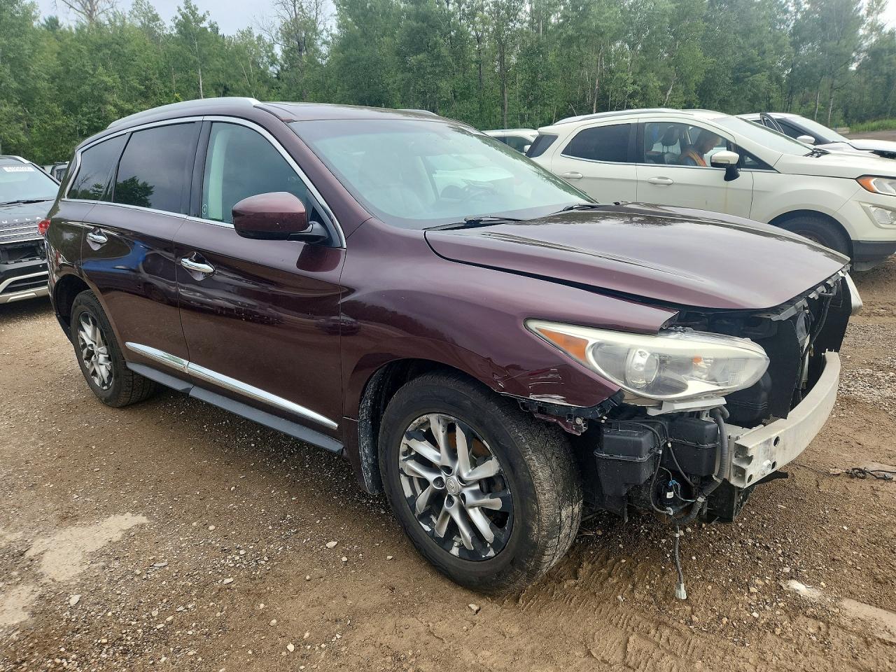 2013 Infiniti Jx35 Base Maroon vin: 5N1AL0MM7DC345129