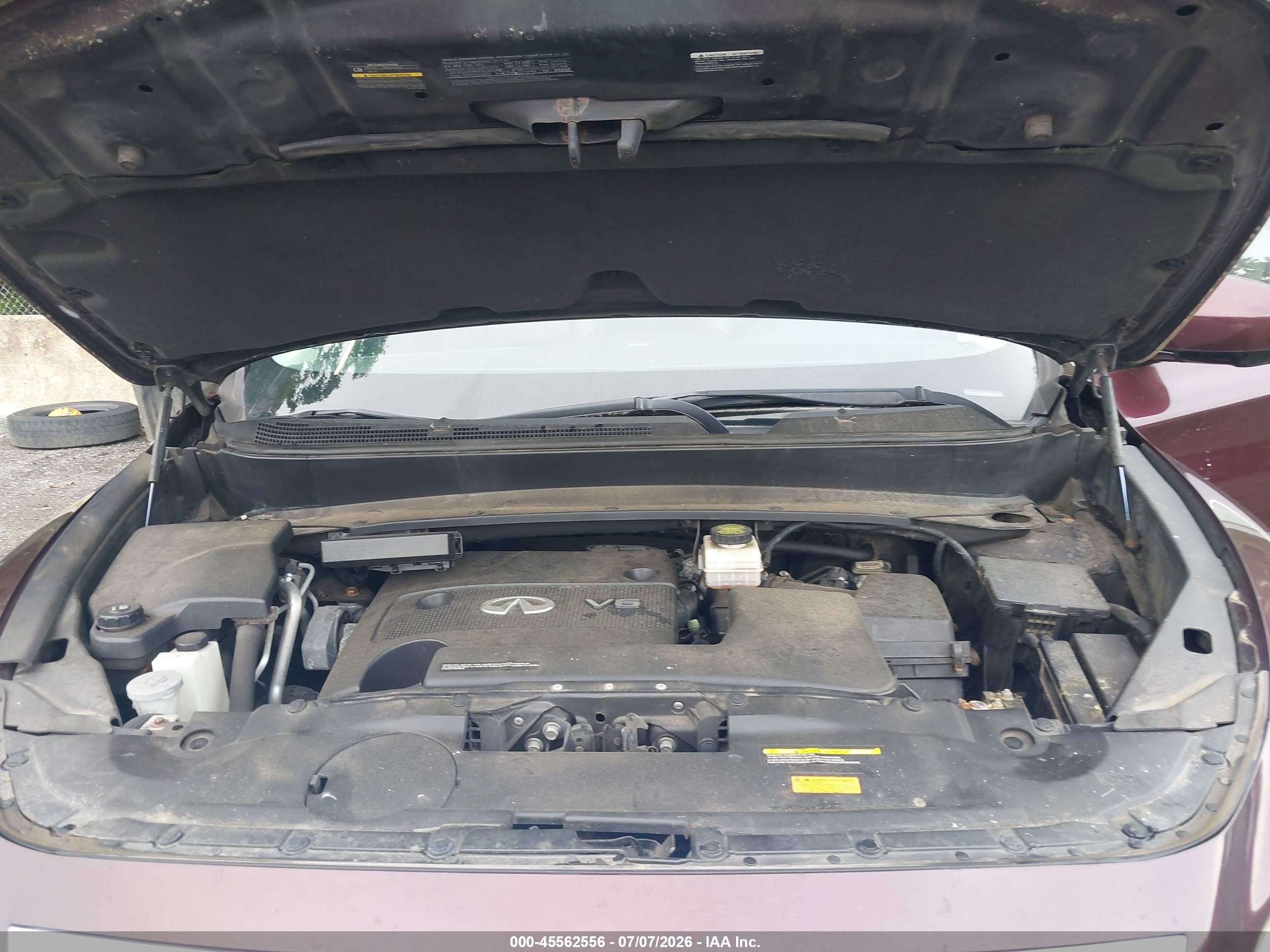2014 Infiniti Qx60   Burgundy vin: 5N1AL0MM7EC501879