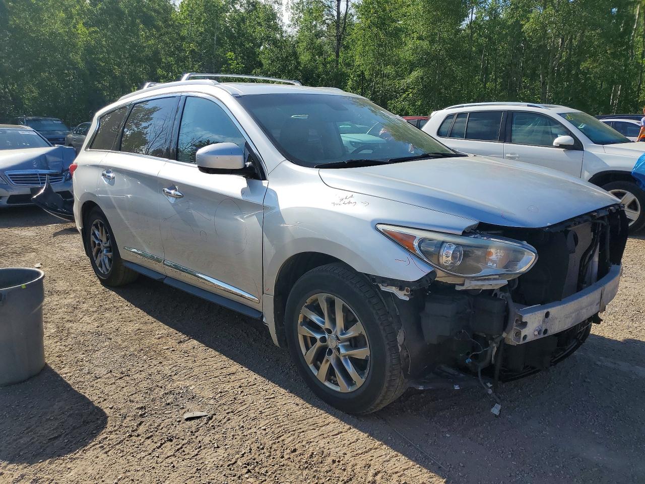 2014 Infiniti Qx60 Base Silver vin: 5N1AL0MM7EC506905