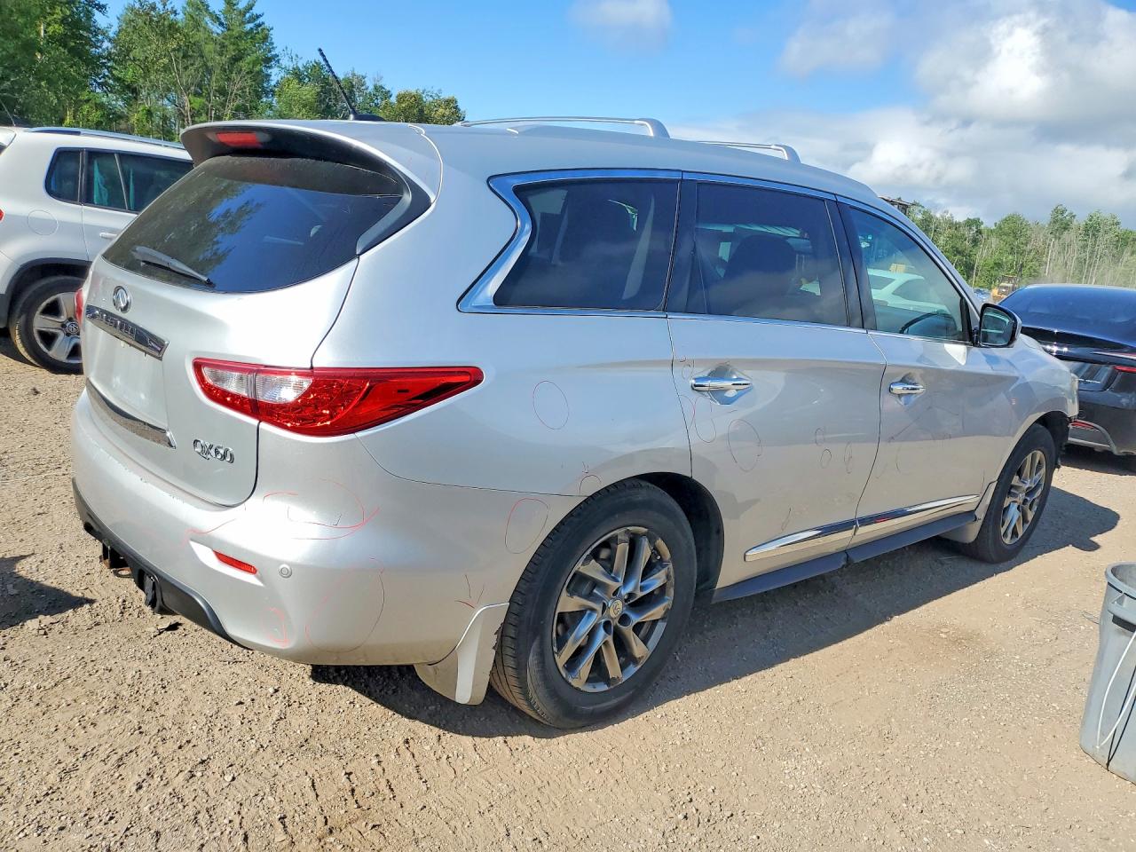 2014 Infiniti Qx60 Base Silver vin: 5N1AL0MM7EC506905