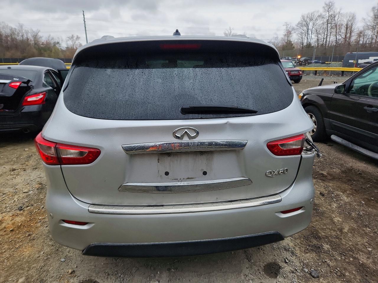 2014 Infiniti Qx60 Base Silver vin: 5N1AL0MM7EC509190
