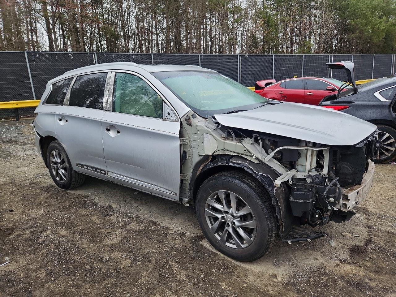 2014 Infiniti Qx60 Base Silver vin: 5N1AL0MM7EC509190