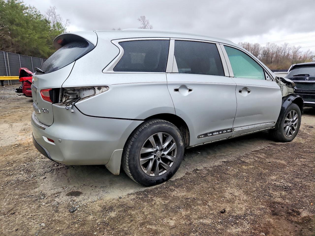 2014 Infiniti Qx60 Base Silver vin: 5N1AL0MM7EC509190