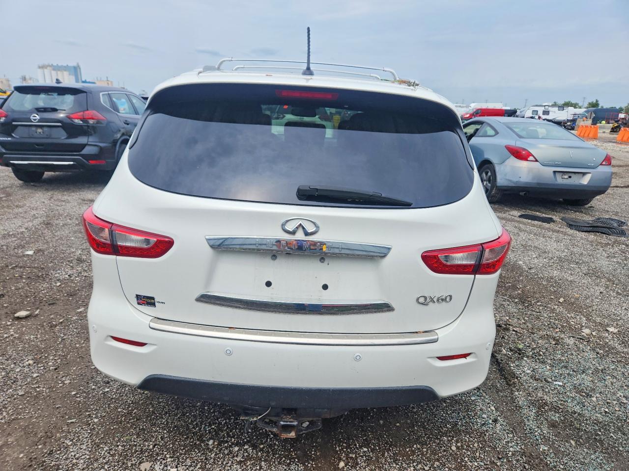 2014 Infiniti Qx60 White vin: 5N1AL0MM7EC509299