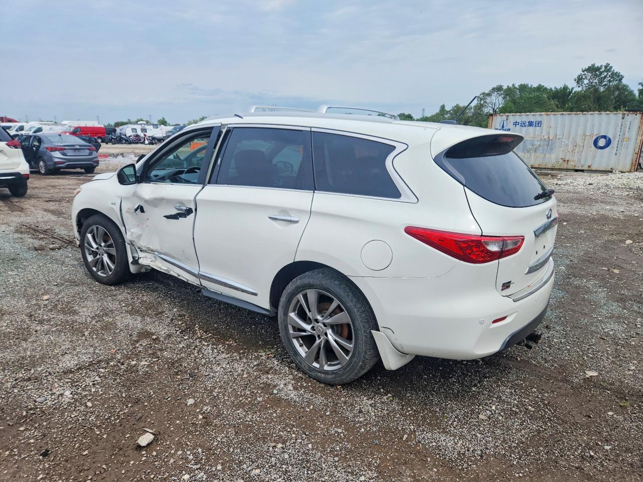 2014 Infiniti Qx60 White vin: 5N1AL0MM7EC509299