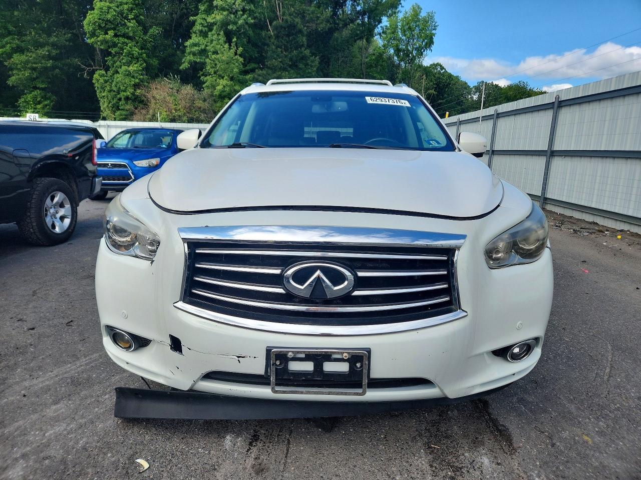 2014 Infiniti Qx60 Base White vin: 5N1AL0MM7EC516186