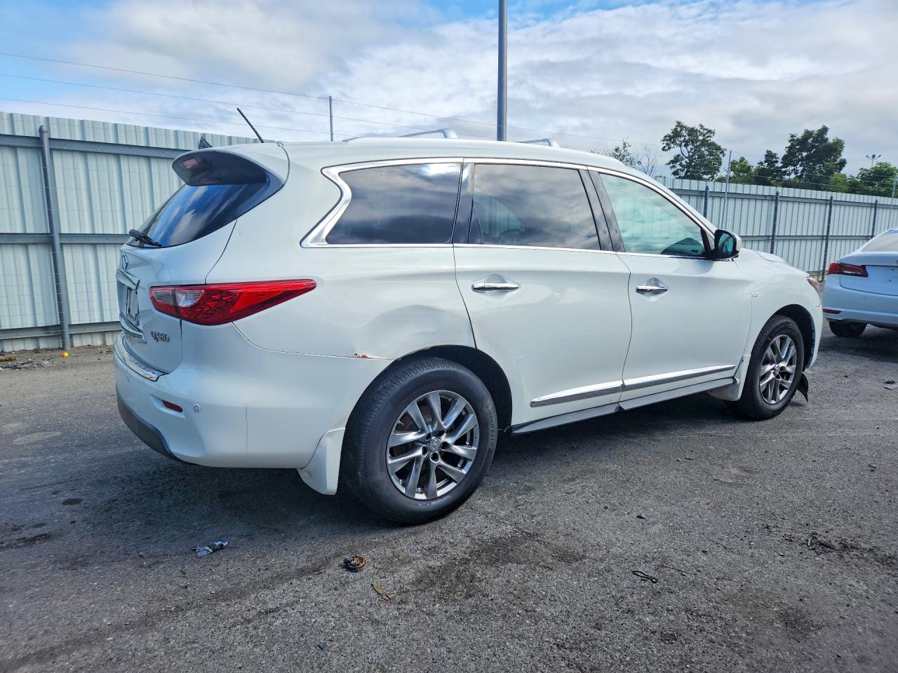 2014 Infiniti Qx60 Base White vin: 5N1AL0MM7EC516186