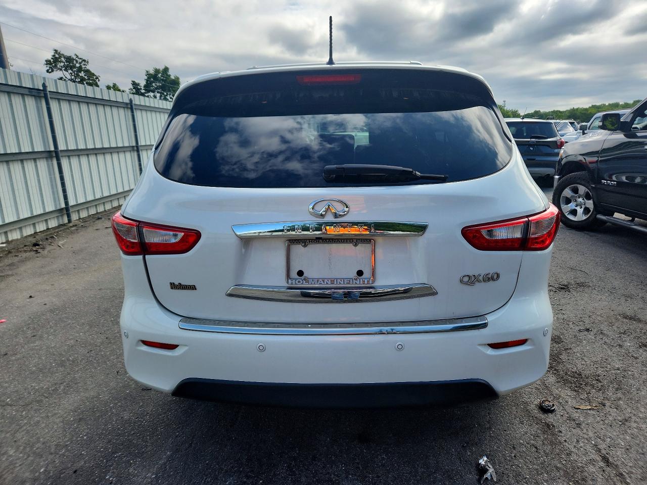 2014 Infiniti Qx60 Base White vin: 5N1AL0MM7EC516186