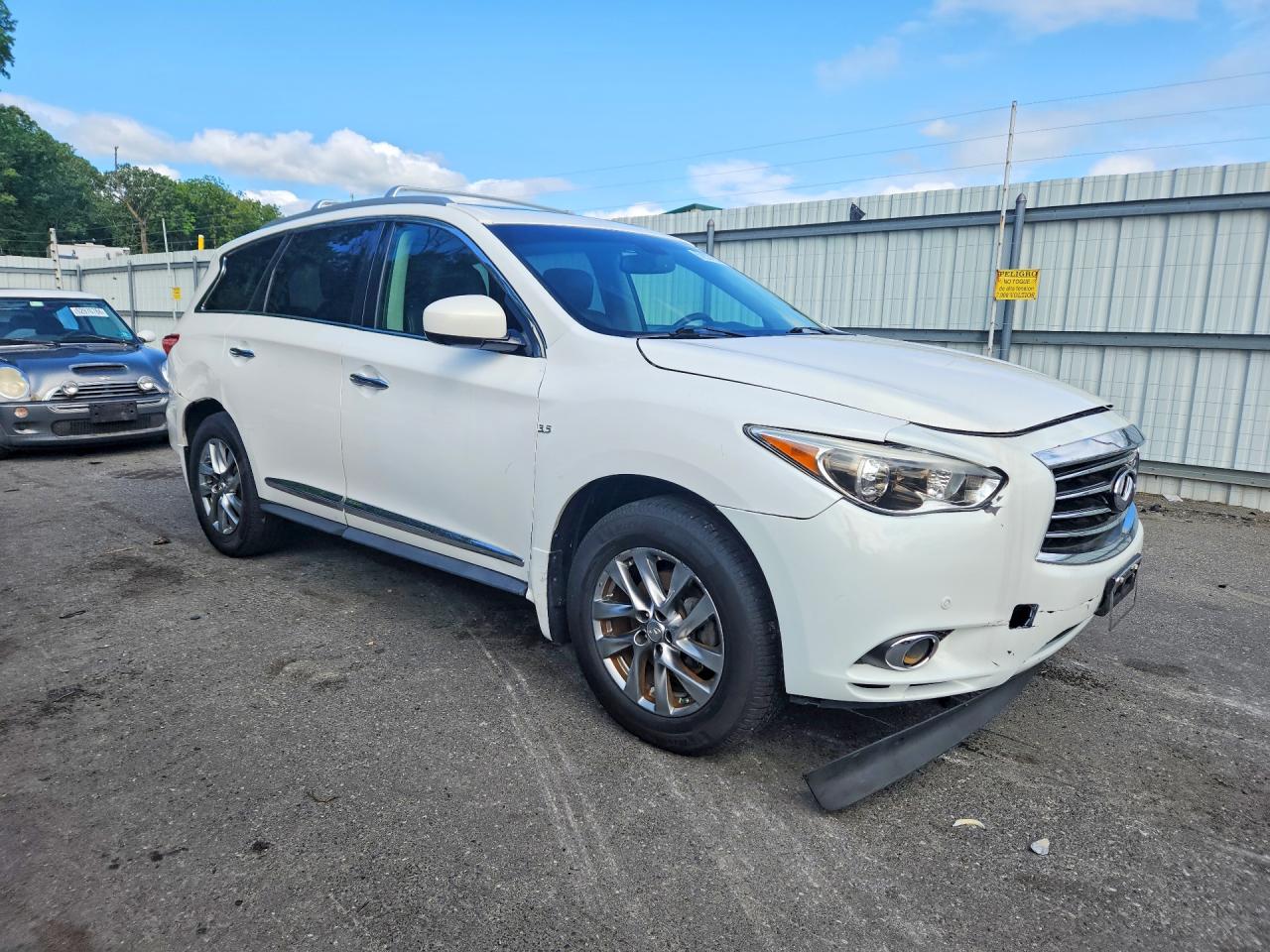 2014 Infiniti Qx60 Base White vin: 5N1AL0MM7EC516186
