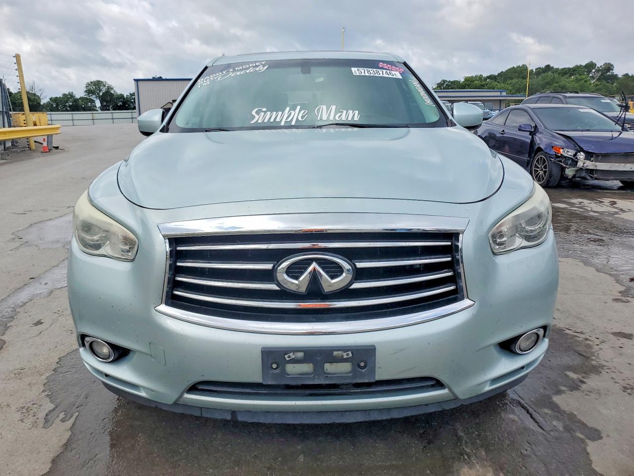 2014 Infiniti Qx60 Base Silver vin: 5N1AL0MM7EC524062