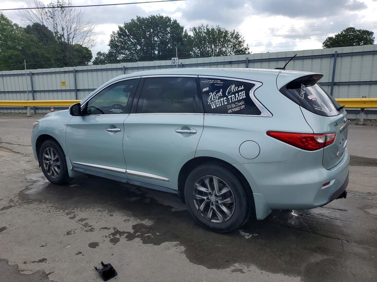 2014 Infiniti Qx60 Base Silver vin: 5N1AL0MM7EC524062