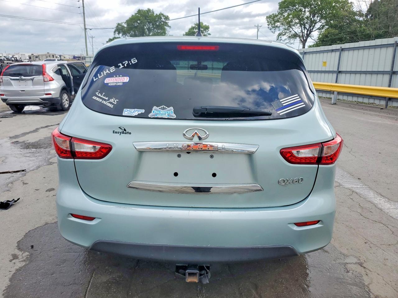 2014 Infiniti Qx60 Base Silver vin: 5N1AL0MM7EC524062