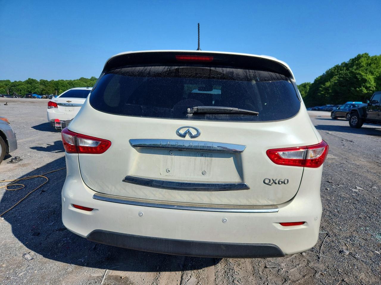 2014 Infiniti Qx60 Base White vin: 5N1AL0MM7EC526264