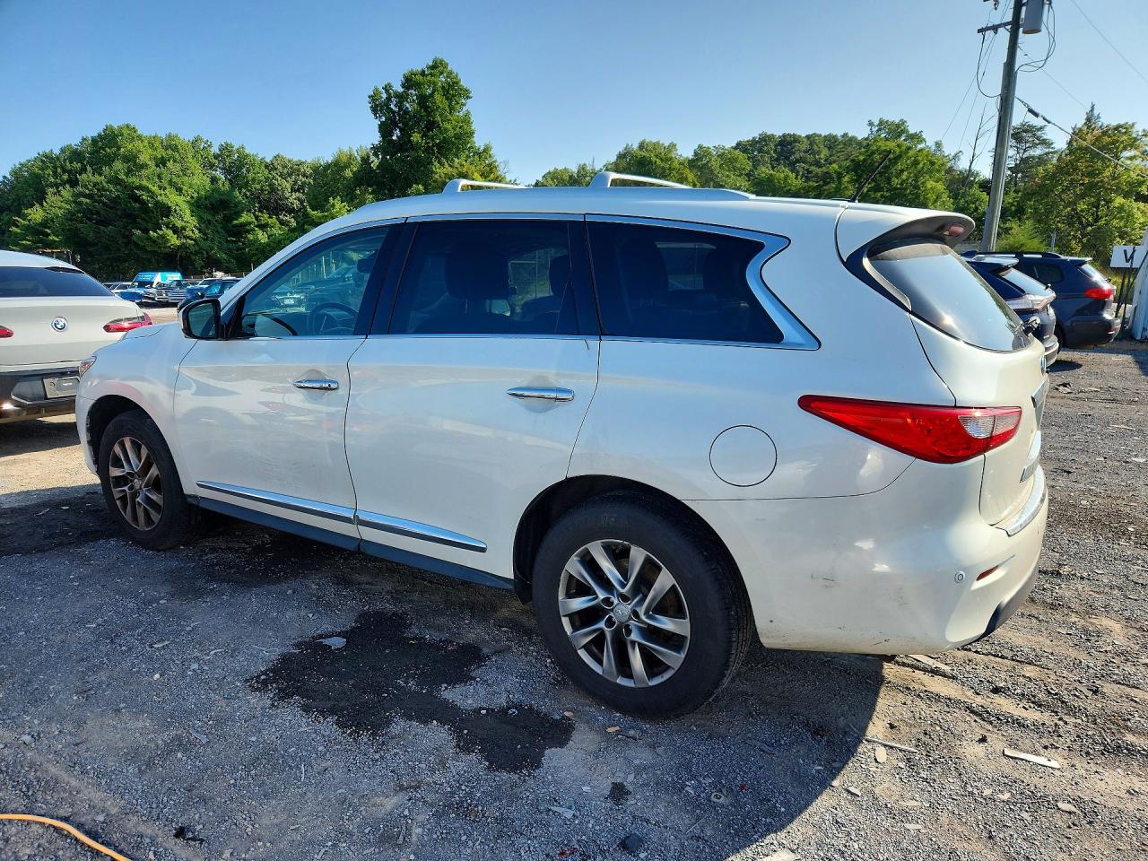 2014 Infiniti Qx60 Base White vin: 5N1AL0MM7EC526264