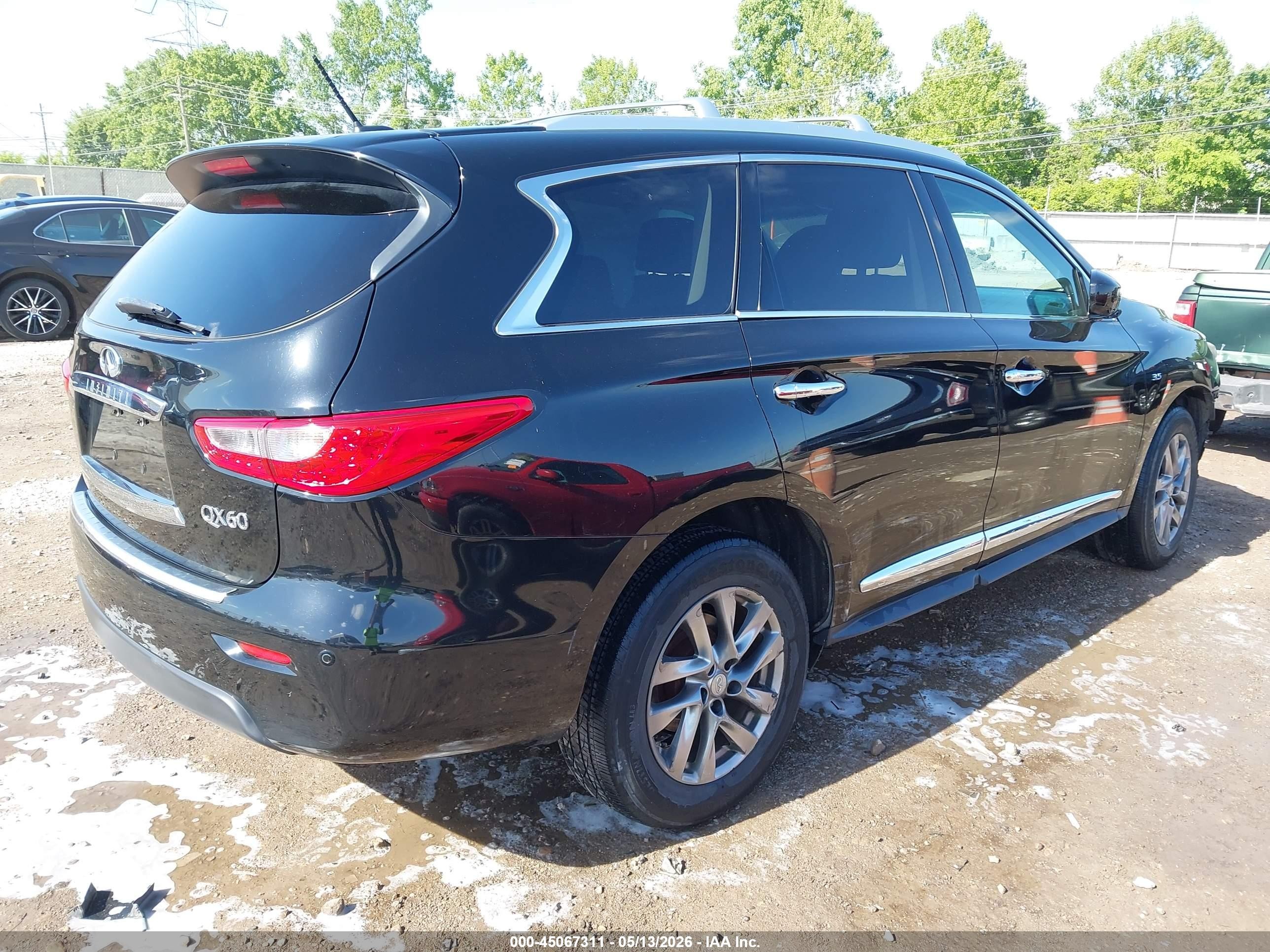2014 Infiniti Qx60 Black vin: 5N1AL0MM7EC526362