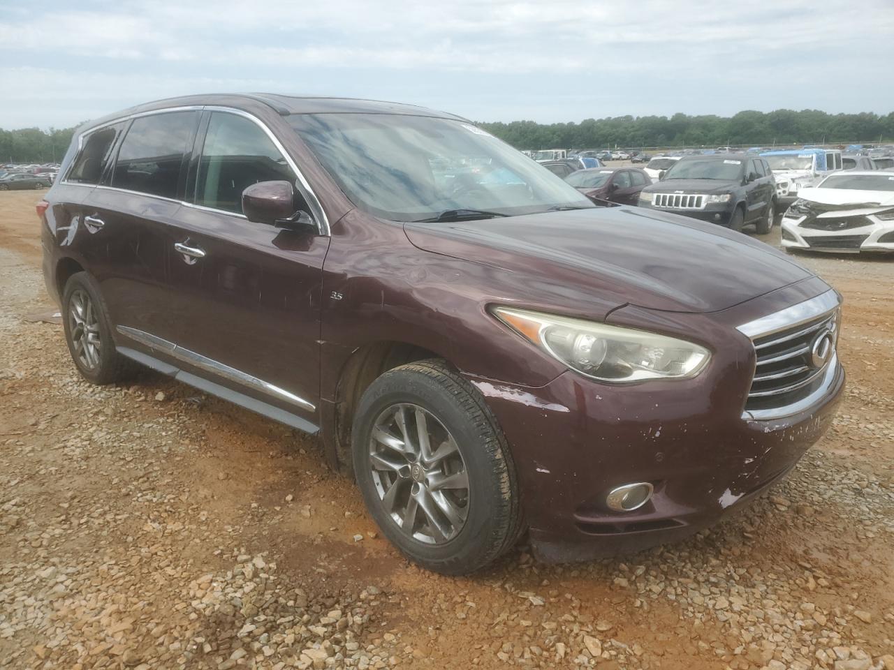 2014 Infiniti Qx60 Maroon vin: 5N1AL0MM7EC527723