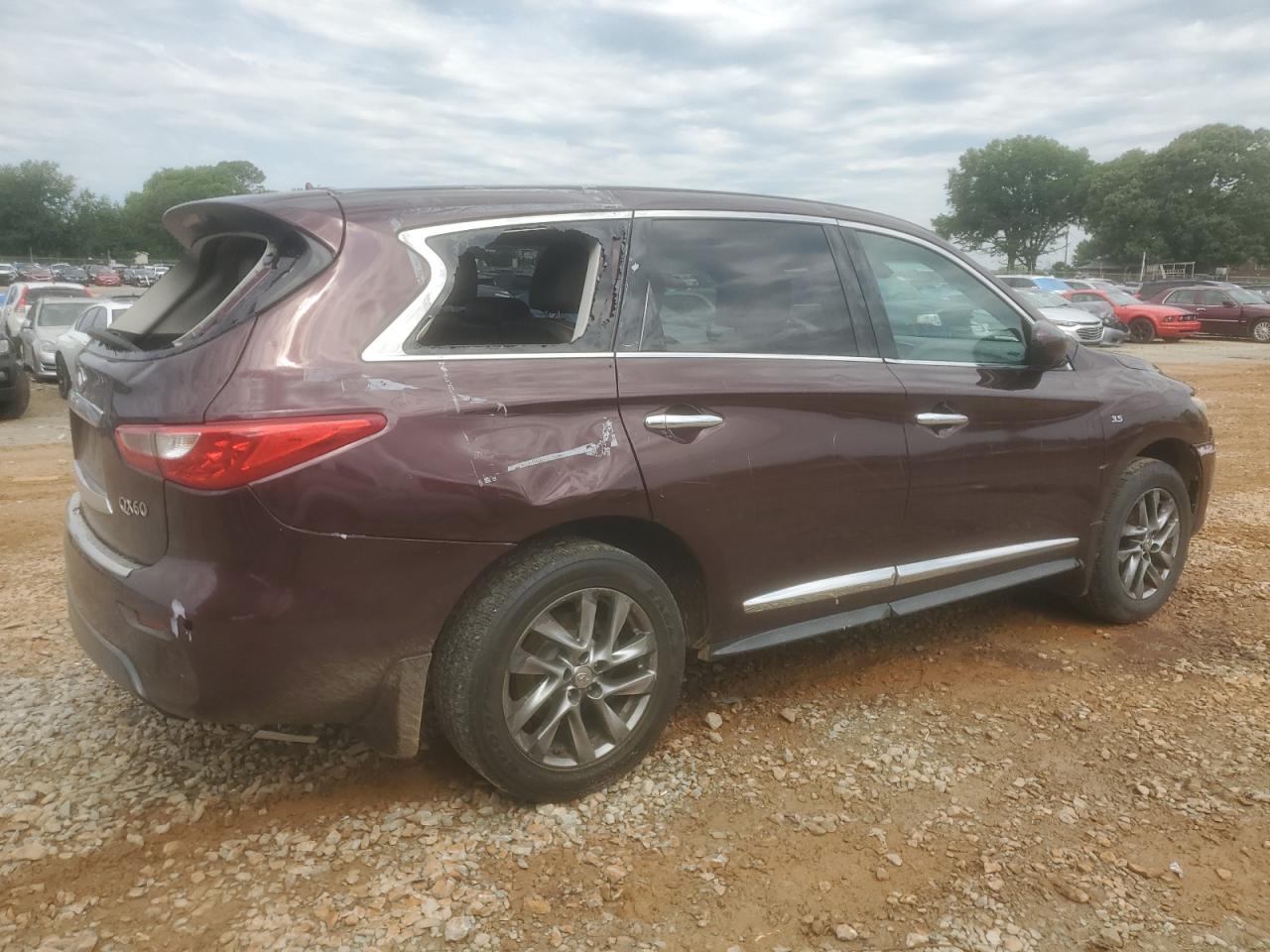 2014 Infiniti Qx60 Maroon vin: 5N1AL0MM7EC527723