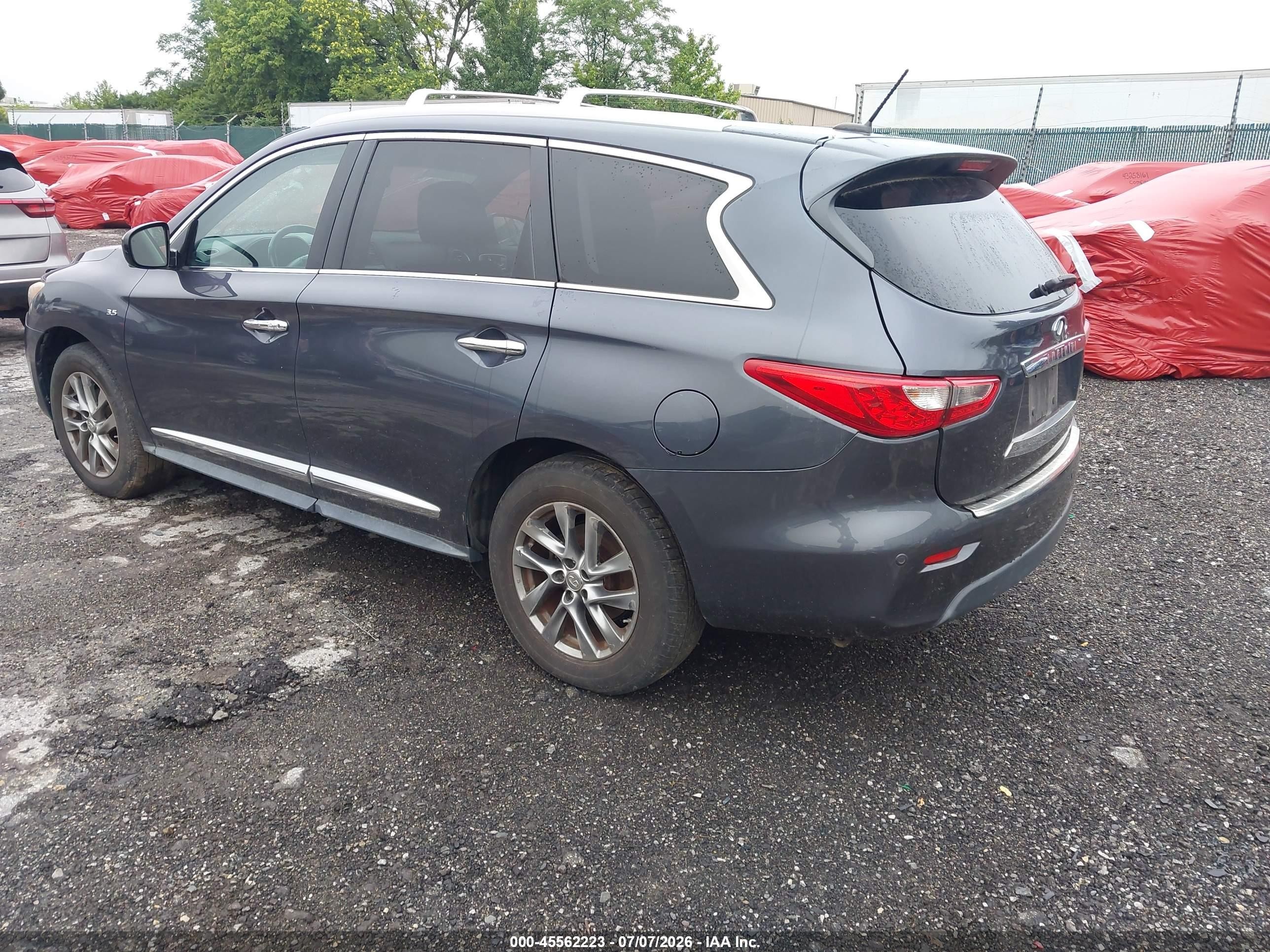 2014 Infiniti Qx60   Gray vin: 5N1AL0MM7EC528841