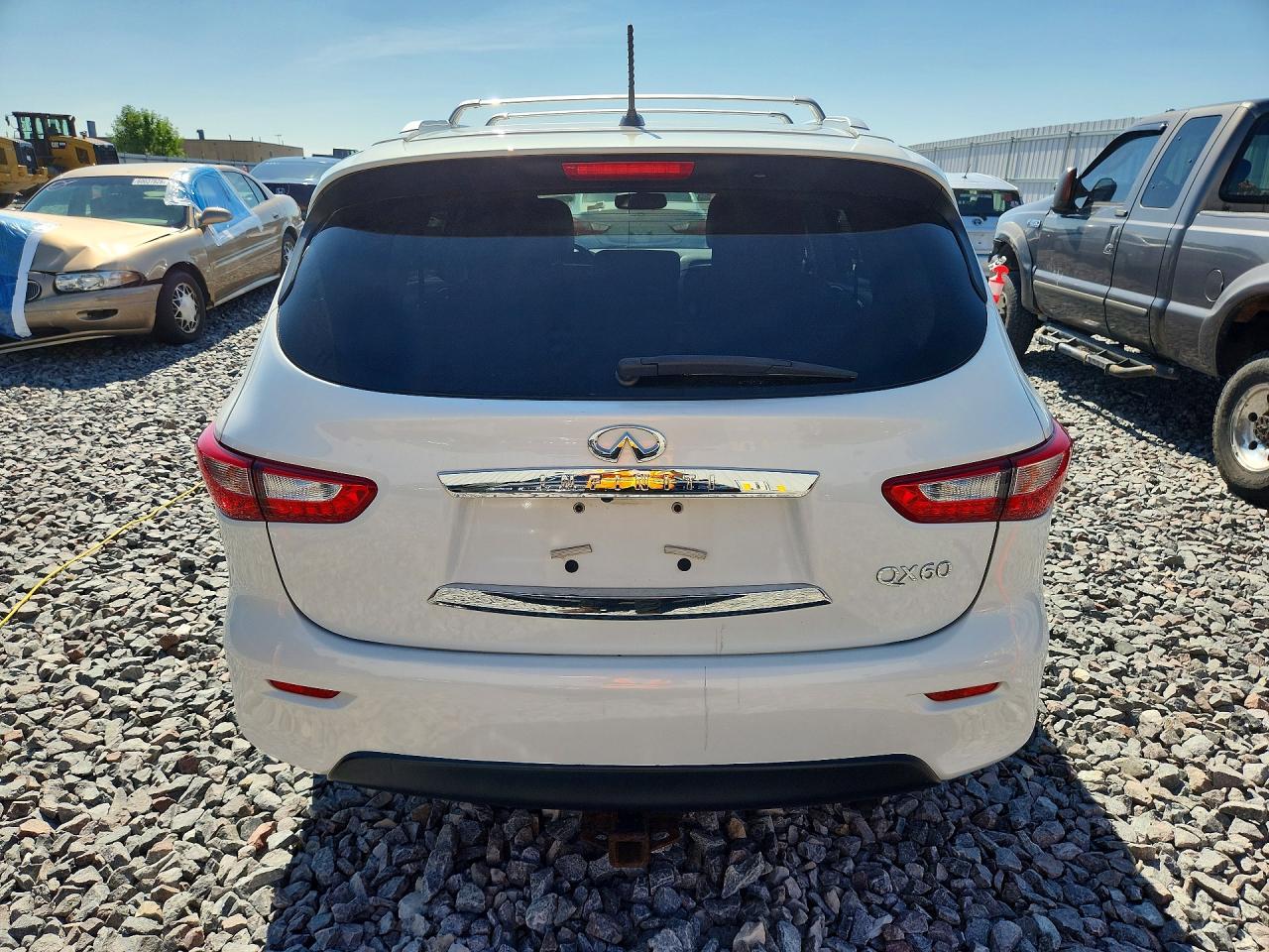 2014 Infiniti Qx60 Base White vin: 5N1AL0MM7EC530492